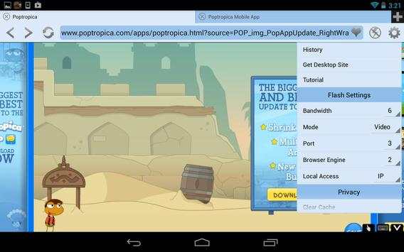 Free VPN Flash Browser Player screenshot 8