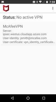 McAfee Mobile Cloud Security Client screenshot 2