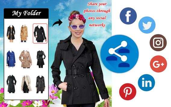 Woman Trench Coat Photo Editor screenshot 3
