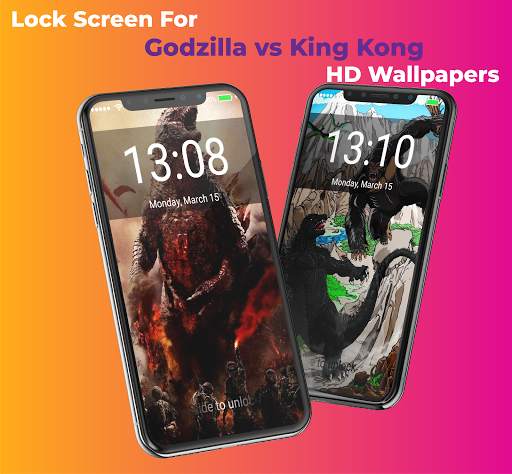 Godzilla Wallpapers Lock Screen-King vs Godzilla screenshot 1
