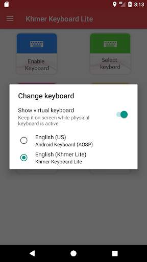 Khmer Keyboard Lite screenshot 3