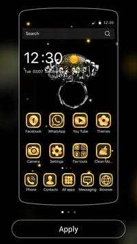 Gold Theme black gold diamond screenshot 1