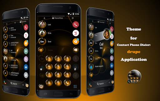 Sphere Orange Phone Theme screenshot 1