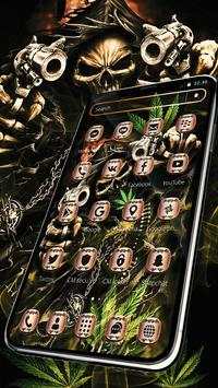 Weed Ghost Gun Launcher Theme screenshot 2