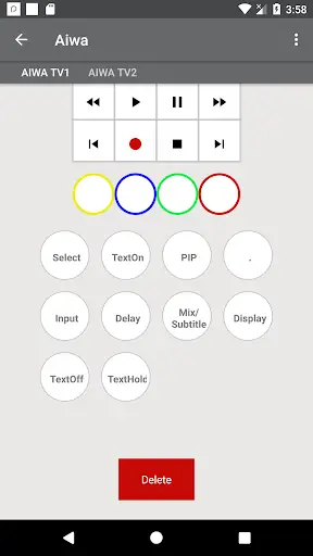 Universal Remote For Aiwa screenshot 7