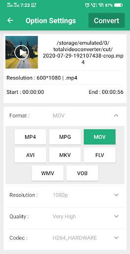 Video Converter -Trim & Cutter 3 تصوير الشاشة