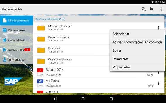 SAP Mobile Documents screenshot 7