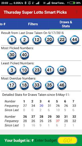 India Lottery Smart Picks Lite screenshot 6