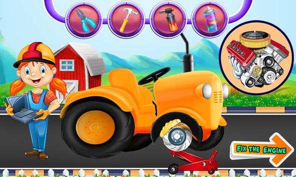 Multi Farm Tractor Wash Game: Repair & Design Game screenshot 7