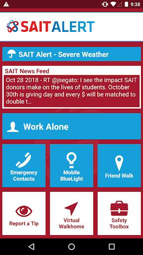 SAIT ALERT screenshot 1