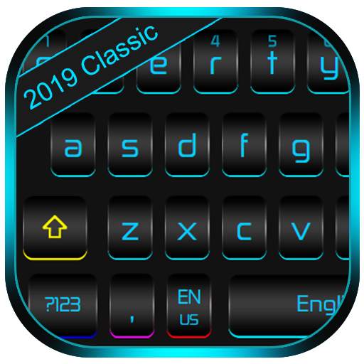 Classic Color Fluorescent Metal Black Keyboard 10001005