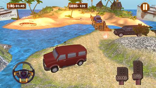 Offroad Jeep Mountain Driving Games 4 تصوير الشاشة