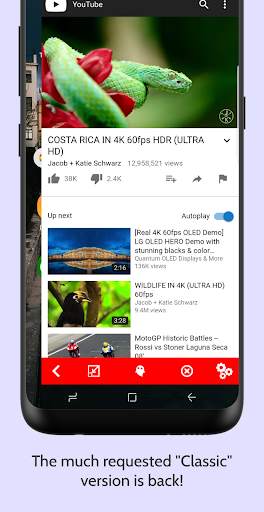 Minimizer for YouTube Classic screenshot 1