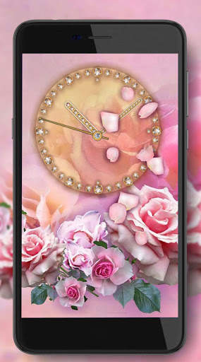 Roses Clock Live Wallpaper screenshot 3