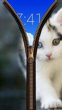 Cat Zipper Screen Lock screenshot 4