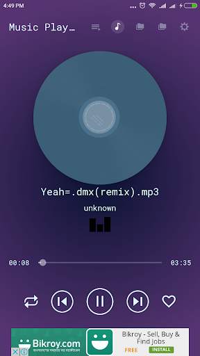 Lite MP3 Music Player screenshot 1