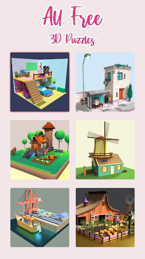 World Builder 3D - Models Assembling Puzzle Game screenshot 1