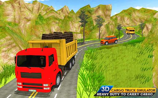 Cargo Truck Simulator Offroad Driving Game 2021 screenshot 3