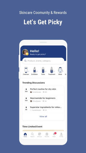 Picky - Skincare Community & Rewards screenshot 1