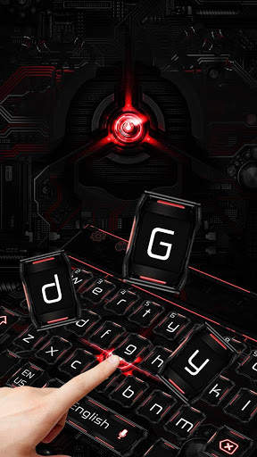 Classy Red Black Keyboard Theme screenshot 2
