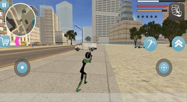 panther Stickman Black Rope Hero Gangstar Crime screenshot 6
