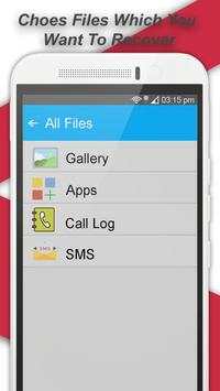 Data Recovery Software Photo Recover SMS Android screenshot 1