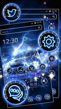 Dynamic Blue Car Theme screenshot 6
