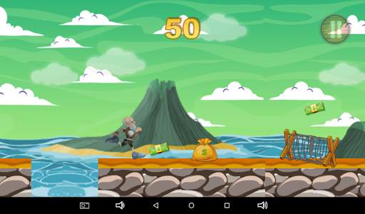 Crazy Grandpa Running Game screenshot 5