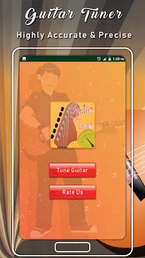 Tune Acoustic Guitar with Real Guitar Tuner App screenshot 2