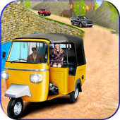 fuori strada salita moderno auto tuktuk risciò gu icon