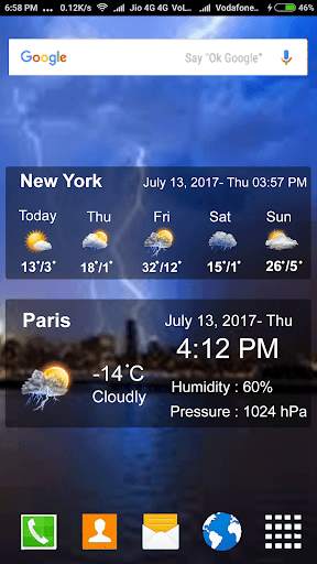 Live Rain wheather:Wheather Forecast Report Widget screenshot 5