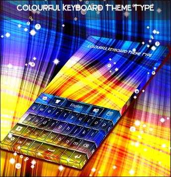 Colourful Keyboard Theme Type screenshot 4