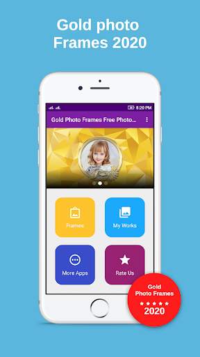 Gold Photo Frames Free Photo Editor 2020 screenshot 2