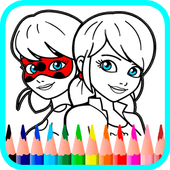How to draw Ladybug and Cat Noir icon