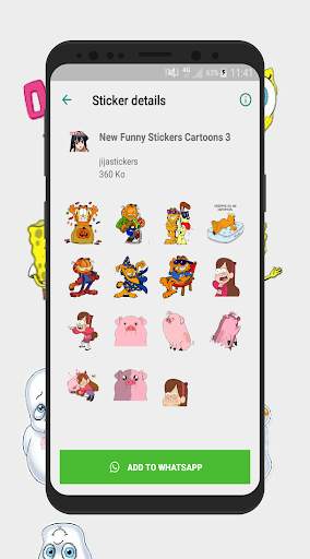 New Funny Cartoons for Whatsapp Stickers🦸 2020🦸 screenshot 14