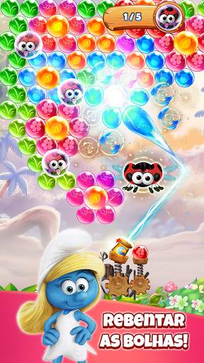 Smurfs Bubble Shooter Pop screenshot 1