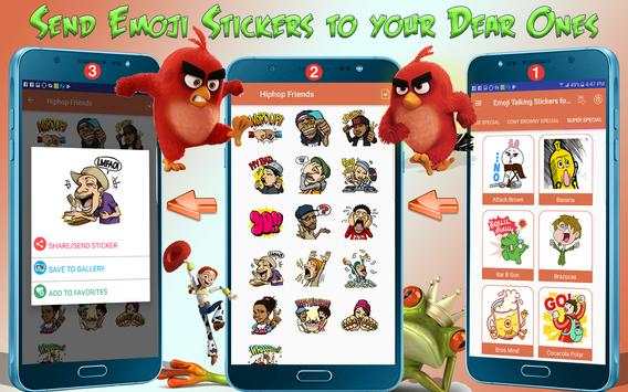 Emoji Angry HD Talking Stickers for Messengers скриншот 2