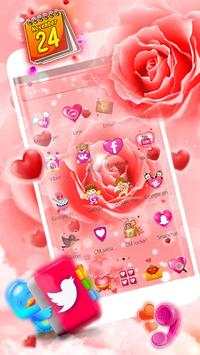 Pink Rose Flower Launcher Theme screenshot 5