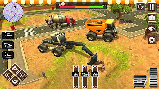 Construction Excavator Sim 3D screenshot 2