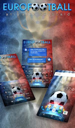Eurofootball Animated Keyboard   Live Wallpaper screenshot 1