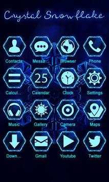 Crystal Snowflake Launcher Theme screenshot 7