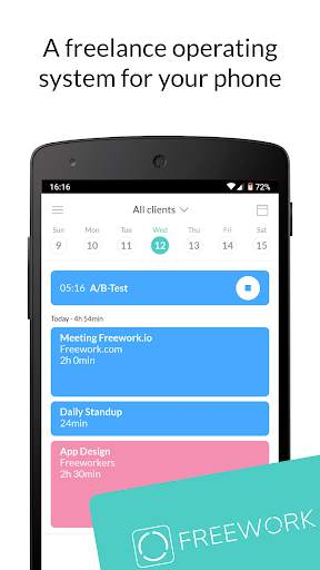 Freework - Timesheet, Time Card, Time Tracking screenshot 1