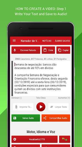 Voice Narrator     (create videos with read text) screenshot 1
