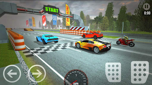 Auto gegen Radrennen screenshot 1