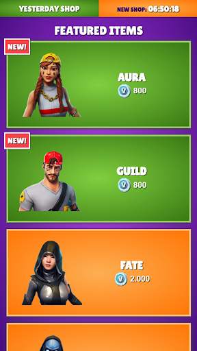Daily Shop from Battle Royale 【 New Season 】 screenshot 1