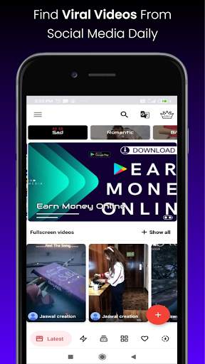 Rozly Video Status - Watch & Earn Money screenshot 1
