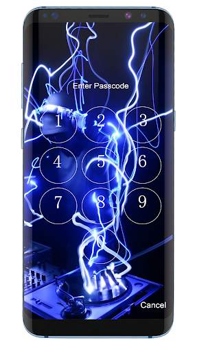 Electro House Music Lock Screen screenshot 1