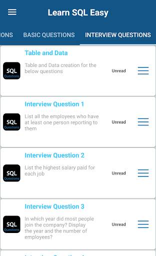 SQL Offline Tutorial & Interview Questions screenshot 4