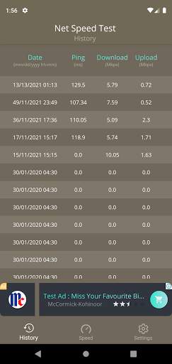 Internet Speed Test App 4 تصوير الشاشة