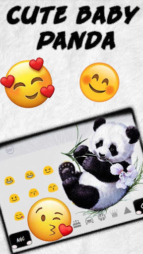 Cute Baby Panda Keyboard screenshot 3